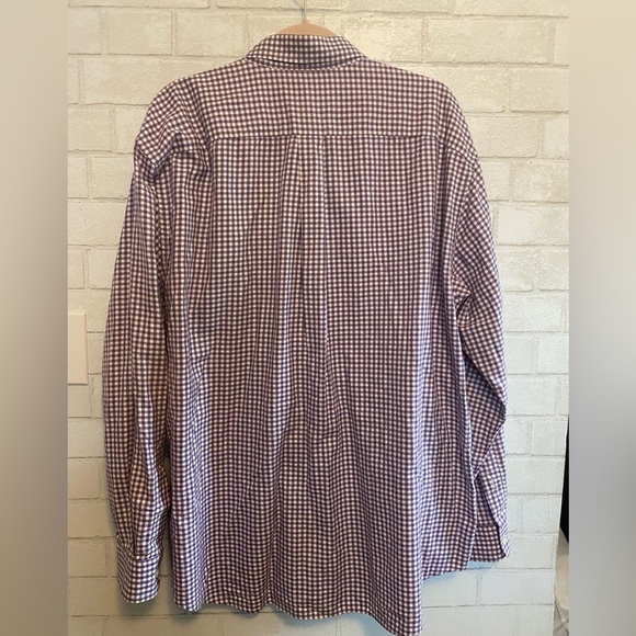 Vineyard Vines Men's Purple Checkered Button Down Shirt - Picture 7 of 7